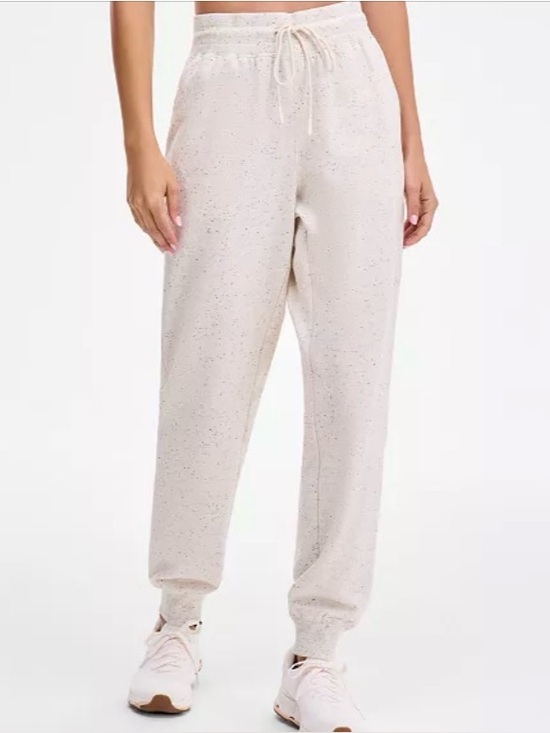 Ideology Pants - Ideology Speckled Cream Drawstring Joggers